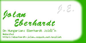 jolan eberhardt business card